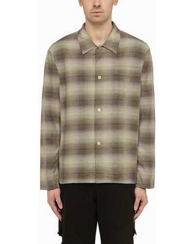 Our Legacy Linen And Cotton Cross Weave Box Shirt - Natural