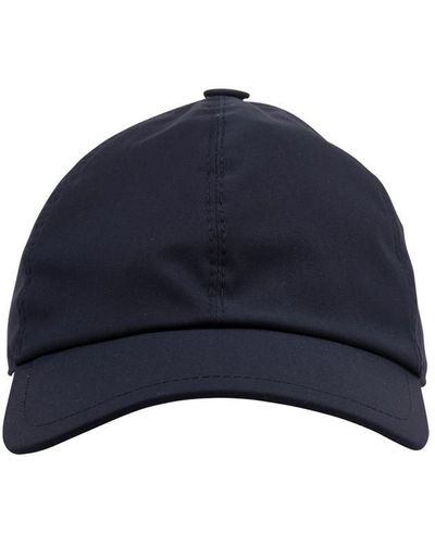 Fedeli Navy Technical Fabric Baseball Hat - Blue