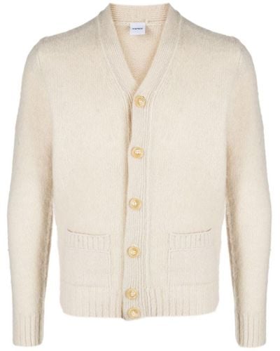 Aspesi Wool V-neck Cardigan - Natural