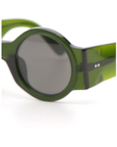 Linda Farrow Round Sunglasses - Green