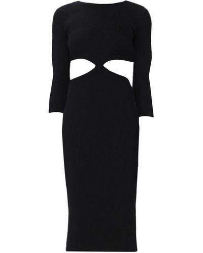 Elisabetta Franchi Cut-Out Dress - Black