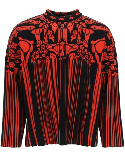 A BETTER MISTAKE Touch Me Intarsia Jumper - Red
