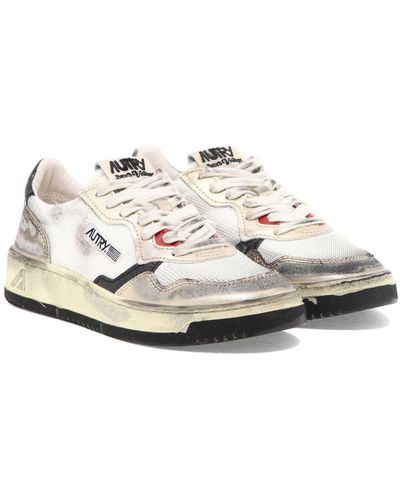 Autry Super Vintage Medalist Sneakers Shoes - White