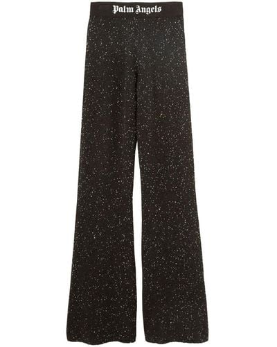 Palm Angels Knitted Pants - Black