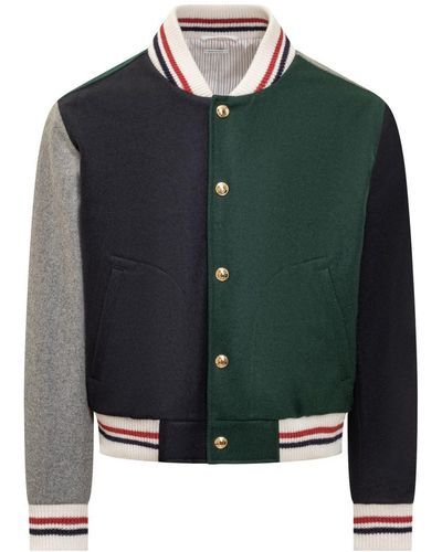 Thom Browne College Jacket - Green