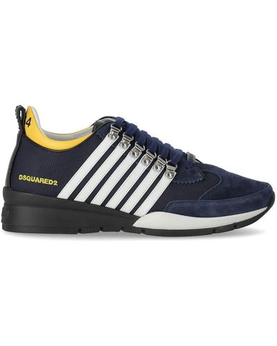DSquared² Legenday Navy Blue Yellow Sneaker