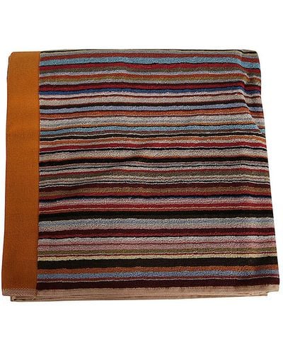 Paul Smith Towel Large Sig Strp Accessories - Brown