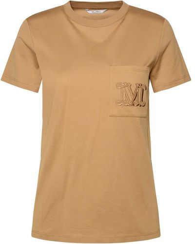 Max Mara Cotton T-Shirt - Natural