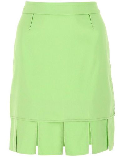 Bottega Veneta Pastel Green Stretch Viscose Miniskirt