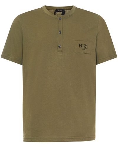 N°21 T-shirts And Polos Black - Green