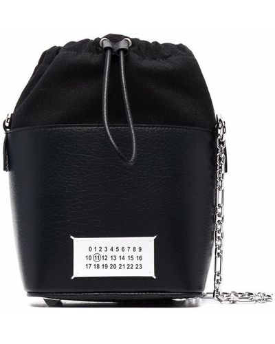 Maison Margiela 5ac Small Leather Bucket Bag - Black