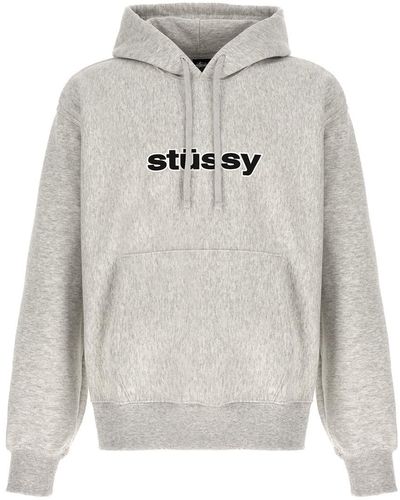 Stussy Logo Hoodie - Gray