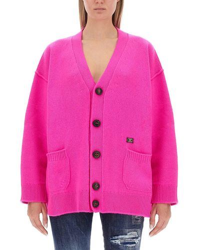 DSquared² Wool Cardigan - Pink
