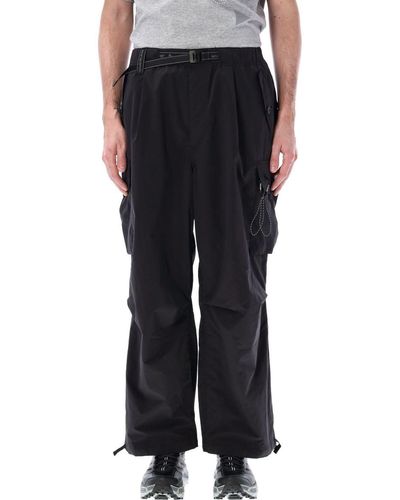and wander Oversized Cargo Trousers - Black