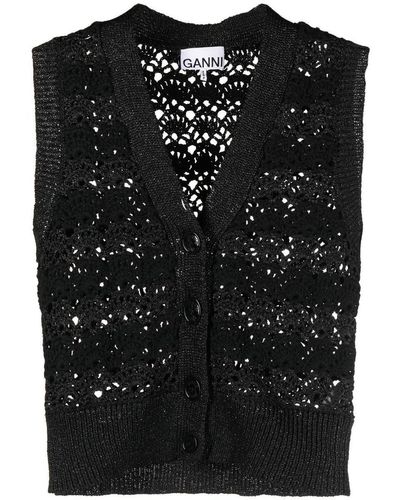 Black Sleeveless sweaters for Women | Lyst