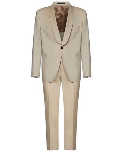 Low Brand 1B Evening Suit - Natural