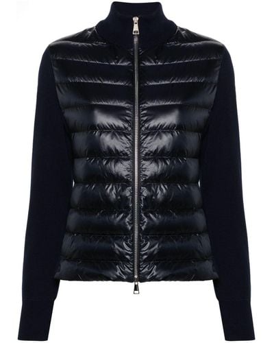 Moncler Paneled Padded Jacket - Black