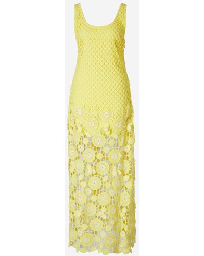 Jonathan Simkhai Long Crochet Dress - Yellow