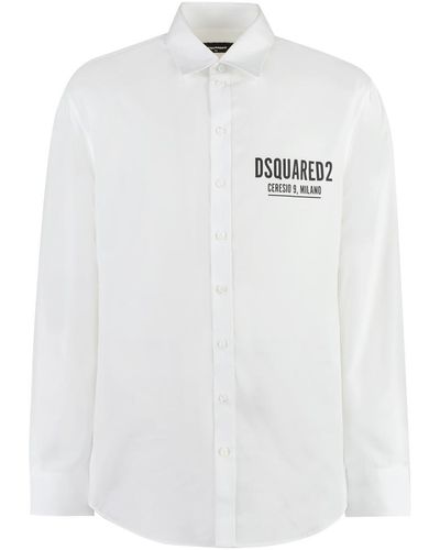 DSquared² Drop Cotton Shirt - White