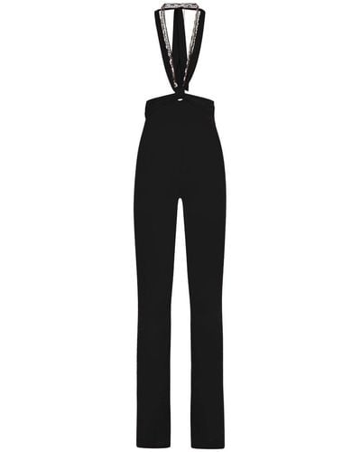 The Attico 'ruby' High-waisted Trousers - Black