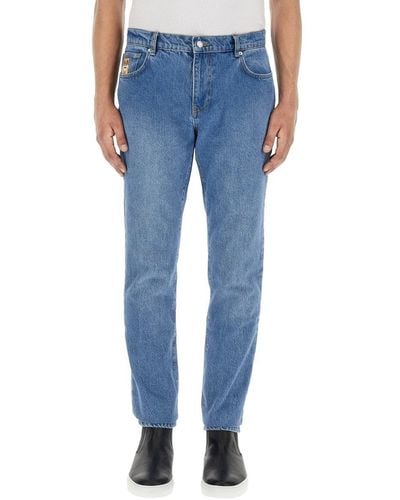 Moschino Teddy Patch Jeans - Blue