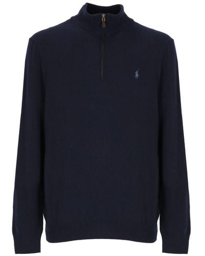 Ralph Lauren Sweater With Pony Logo - Blue