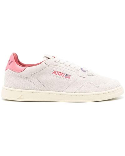Autry Medalist Low Suede Trainers - Pink