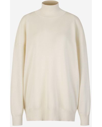 The Row Plain Knit Sweater - White
