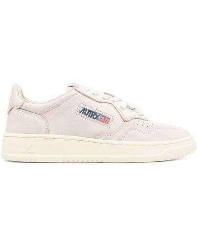 Autry White Medalist Low-top Sneakers - Women's - Rubber/calf Leather - Natural