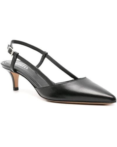 Isabel Marant Pilia 55mm Leather Court Shoes - Black