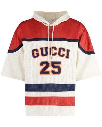 Gucci Techno Fabric Hoodie - Red