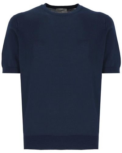 John Smedley T-Shirts And Polos - Blue