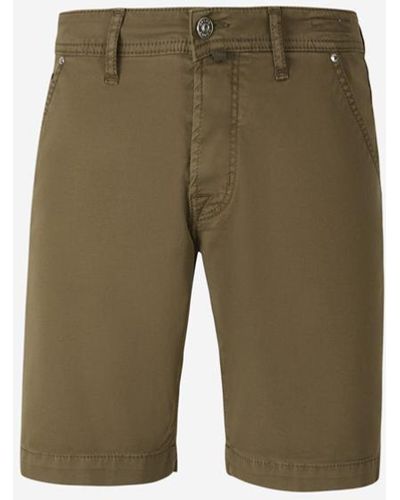 Jacob Cohen Lou Cotton Bermuda Shorts - Green