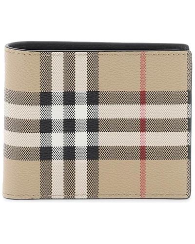 Shop Burberry Leather Outlet Folding Wallets by BuyDE
