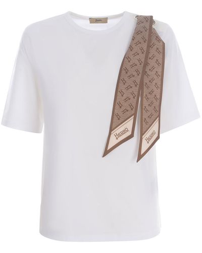 Herno T-Shirt "Foulard" - White