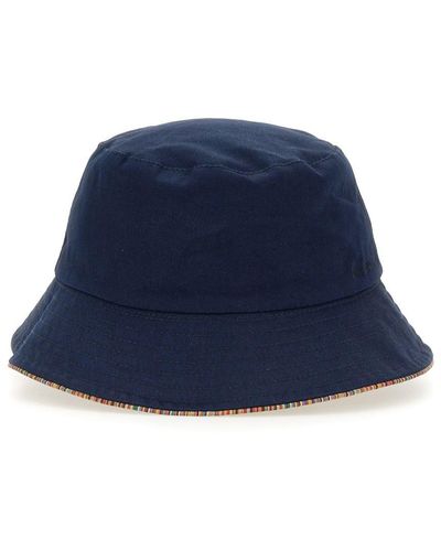 Paul Smith Reversible Bucket Hat - Blue