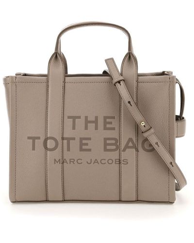 Marc Jacobs 'the Leather Medium Tote Bag' - Grey