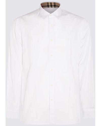 Burberry White Cotton Sherfield Shirt