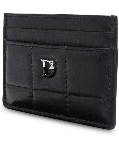 DSquared² D2 Leather Card Holder - Black