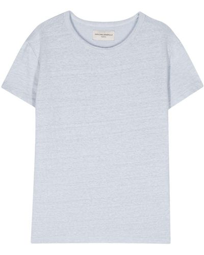 Officine Generale Lara Piece Dyed French Linen - White