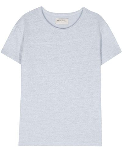 Officine Generale Lara Piece Dyed French Linen - White