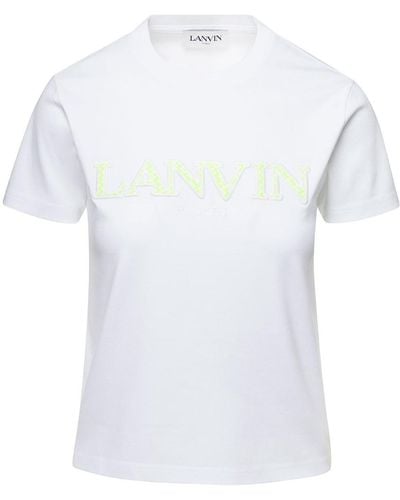 Lanvin Curb Cotton T-Shirt - White
