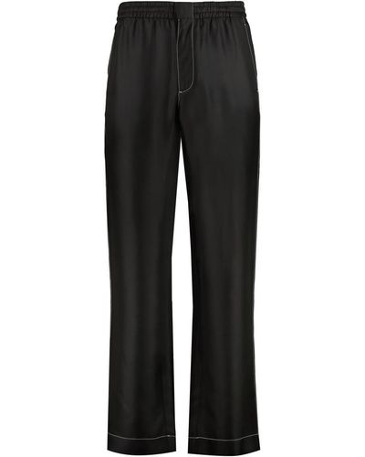 Prada Silk Trousers - Black