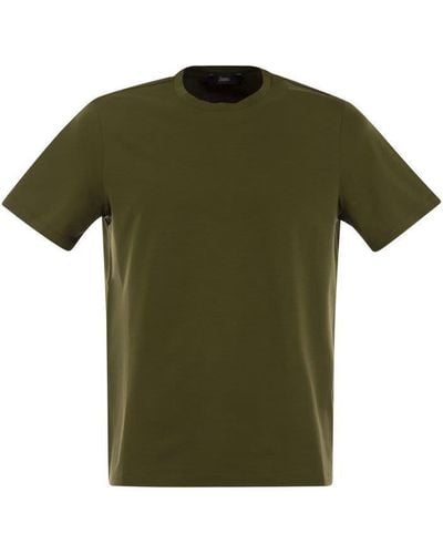 Herno Stretch Cotton Jersey T-Shirt - Green