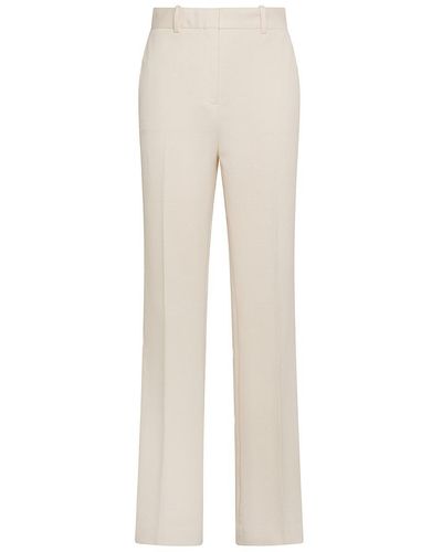 Circolo 1901 Wide-Leg Stretch Cotton Pants - White