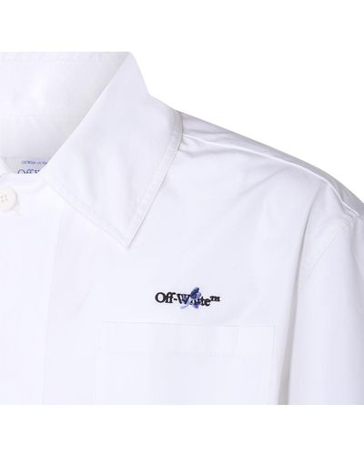 Off-White c/o Virgil Abloh Embroidered Short Sleeve Shirt - White