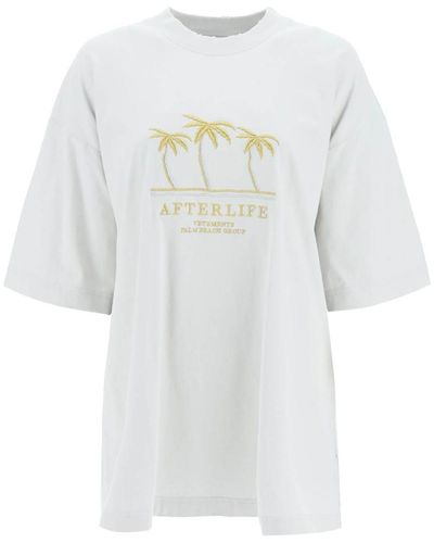 Vetements 'afterlife' Oversized T-shirt - White