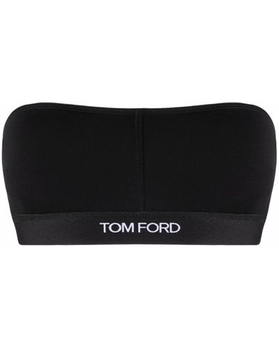 Tom Ford Logo Bandeau Bralette - Black