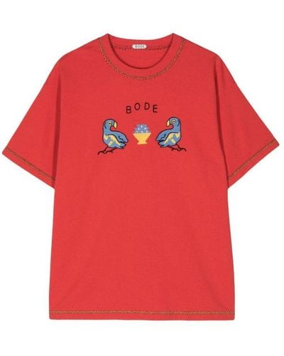 Bode T-Shirts - Red