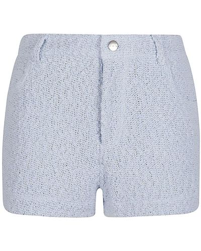 IRO Daphna Cotton Blend Shorts - Blue